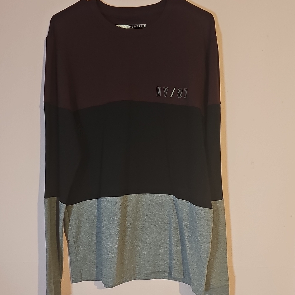 Colorblock Long Sleeve Shirt